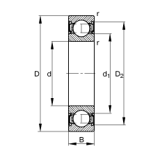 S 6307-2RSR, (j) DIN 625-1 (bio)(zhn)Ҫߴ, ɂ(c)ܷ