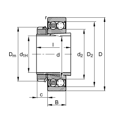 {(dio)S 2213-K-2RS-TVH-C3 + H313, (j) DIN 630  DIN 5415 ˜ʵҪߴ, F׺;oףɂ(c)ܷ